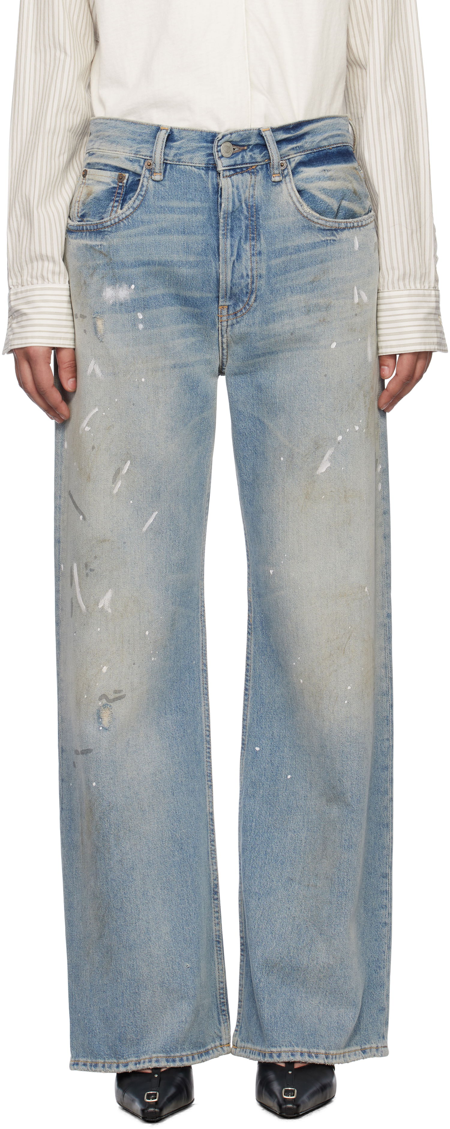 Jeans Acne Studios Acne Studios Loose Fit Jeans Blå | A00512-, 0