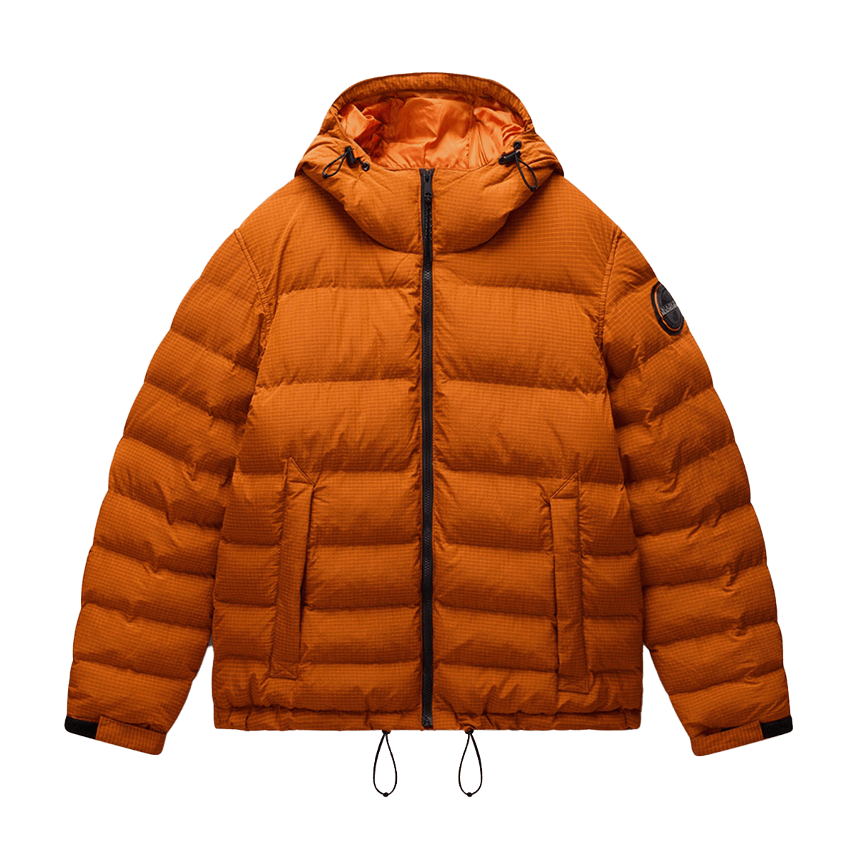 Puffer jakke Napapijri Hooded Puffer Jacket A-TEREZ Orange | NP0A88TGA681, 0