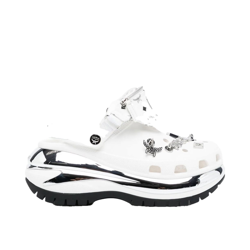 Sneakers og sko Crocs MCM x Mega Crush Clog "Belt Bag Bracelet White" Hvid | 209357-100