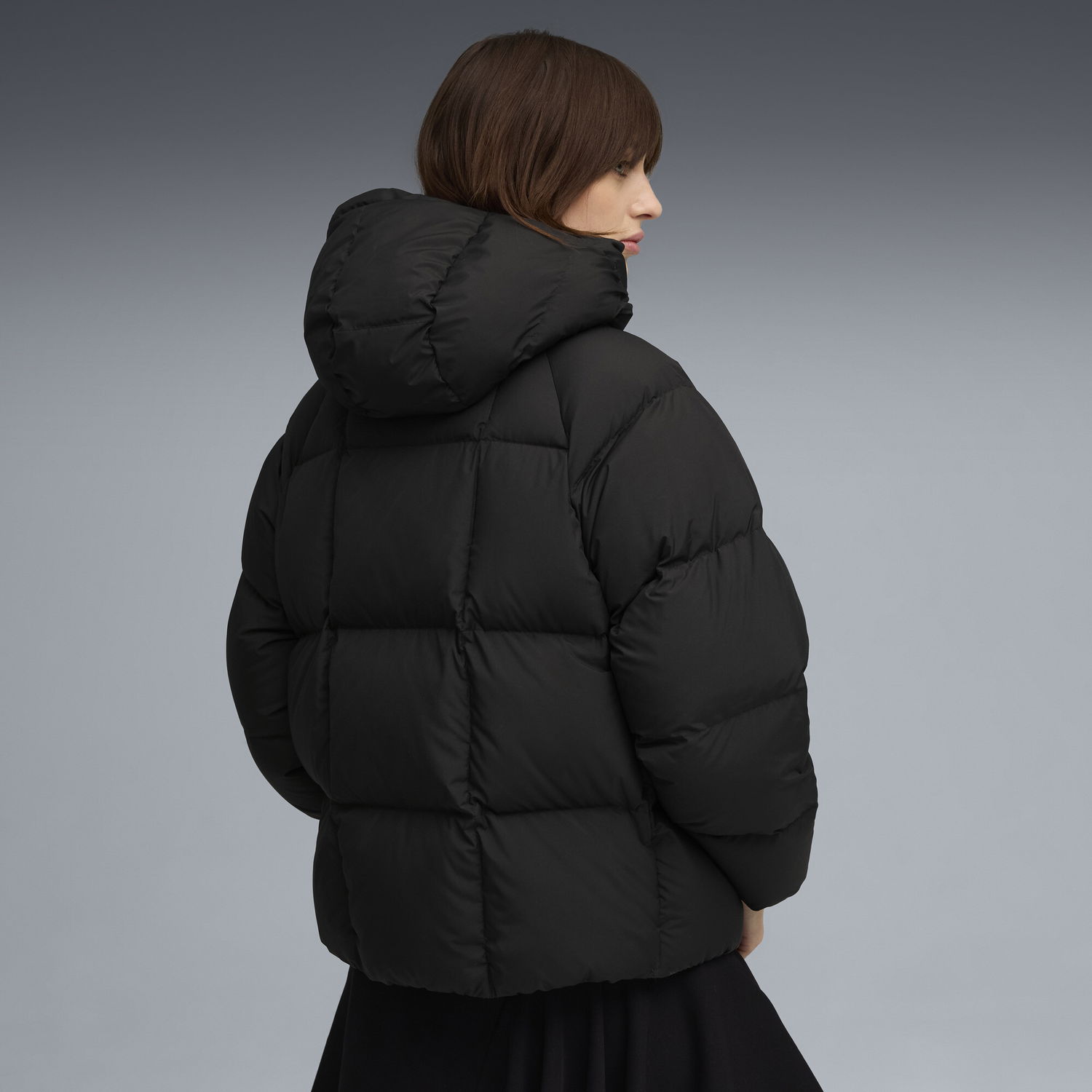 Puffer jakke Puma Hooded Padded Down Jacket Sort | 688392_01, 1