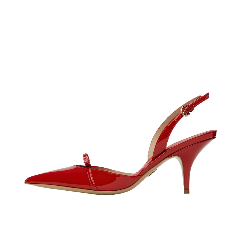 Sneakers og sko FERRAGAMO Ferragamo Gylla Mini Bow Slingback Pump Heels Rød | 781108