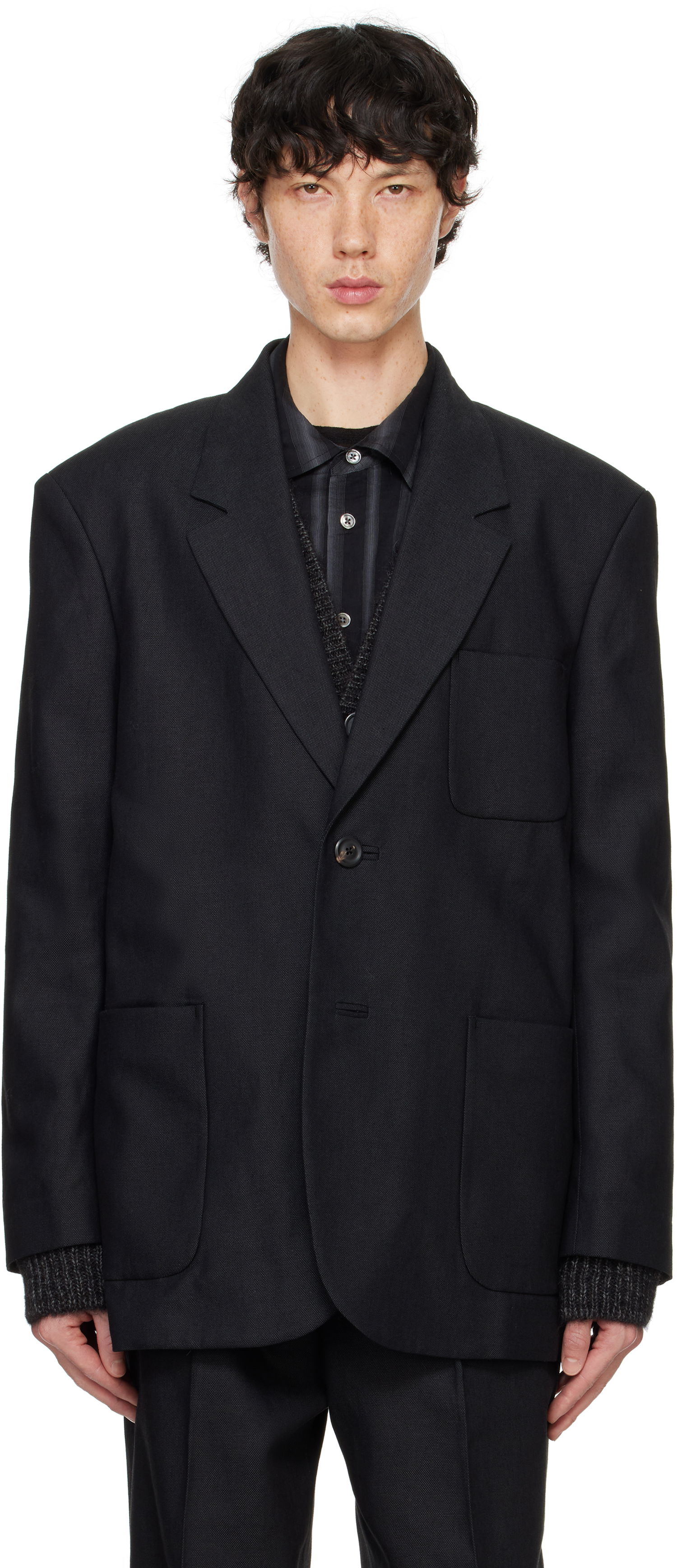 Jakke OUR LEGACY Embrace Blazer Sort | M4240EB, 0