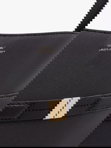 Håndtaske TOTEME Belted Toteme Leather Shoulder Bag Sort | 244WAL0048LE0025001, 4
