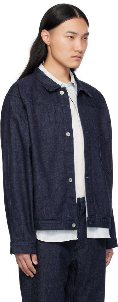 Jakke NANAMICA Nanamica Short Denim Jacket Blå | S25SA081U, 1