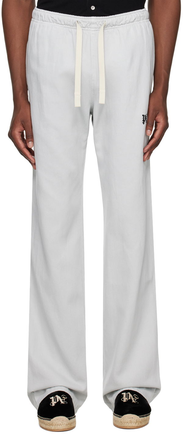 Joggingbukser Palm Angels Monogram Travel Sweatpants Grå | PMCA141R24FAB0010510