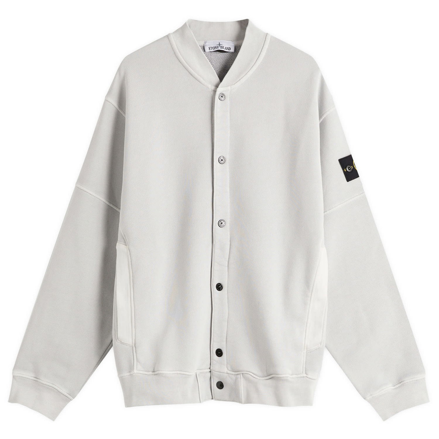 Sweatshirt Stone Island Stone Island Old Effect Fleece Bomber Jacket, Size Large Grå | K1S156100034-V0161, 1