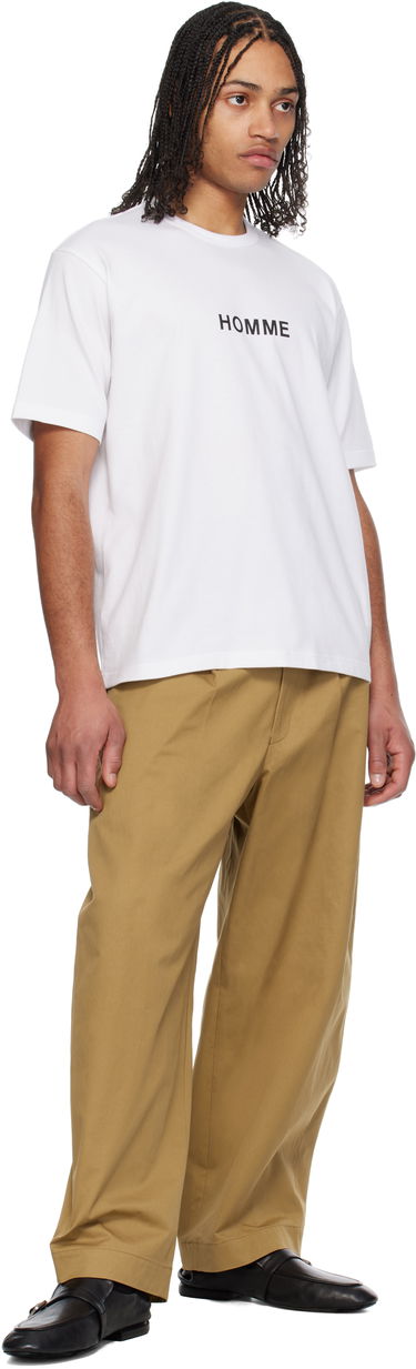 T-shirt Comme des Garçons Homme Logo T-Shirt Hvid | HO-T103-051, 3