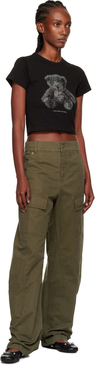 Cargo bukser We11done We11done Curved Cargo Trousers Grøn | WD-PT2-25-216-W-KK, 3
