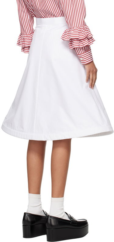 Nederdel Comme des Garçons Comme des Garçons Girl Wire Midi Skirt Hvid | NM-S008-051, 2