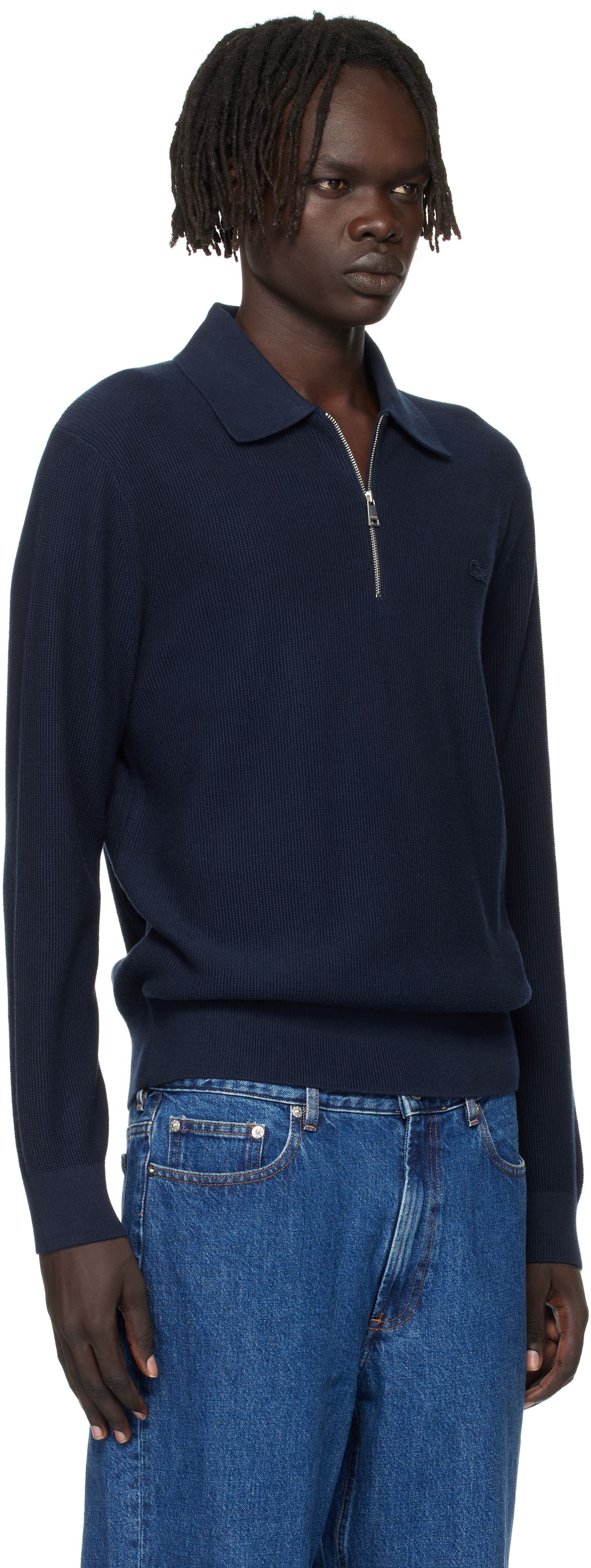 Polo skjorte Lacoste Lacoste Half-Zip Polo Mørkeblå | AH5187_166, 1