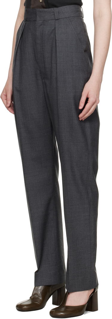 Bukser LEMAIRE Lemaire Dropped Crotch Soft Trousers Grå | PA1183 LF1386, 3