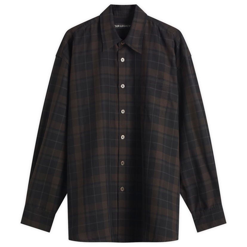 Skjorte OUR LEGACY Our Legacy Borrowed Shirt, Shadow Check Brun | M2252OB