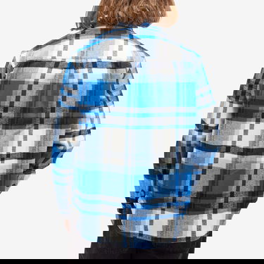 Skjorte BAPE Checked Overshirt Blå | 001SHK801004M-BLU, 3
