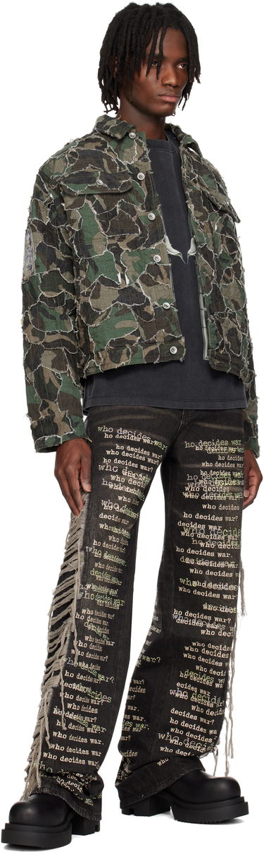 Jakke Who Decides War Who Decides War Camo Trucker Jacket Grøn | 1131230011SS25, 3