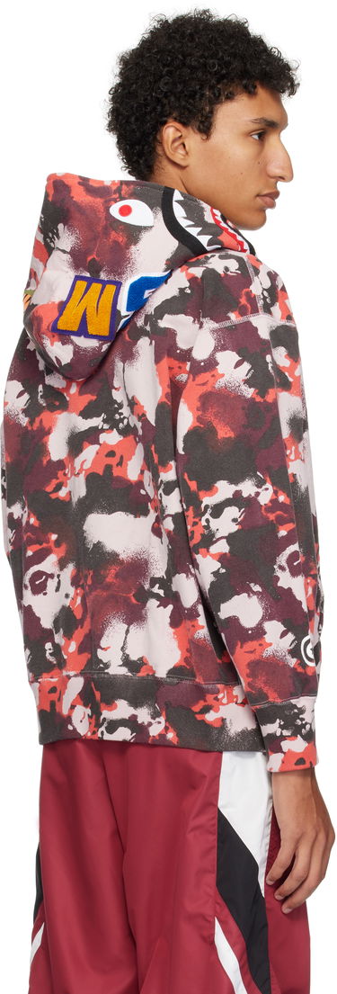 Sweatshirt BAPE A Bathing Ape Map Camo Shark Full Zip Hoodie Flerfarvet | 001ZPL301001M, 2