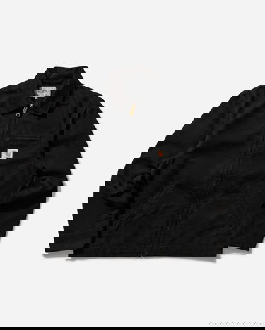 Jakke Carhartt WIP Black Rinsed Detroit Jacket Sort | I033112_9, 3