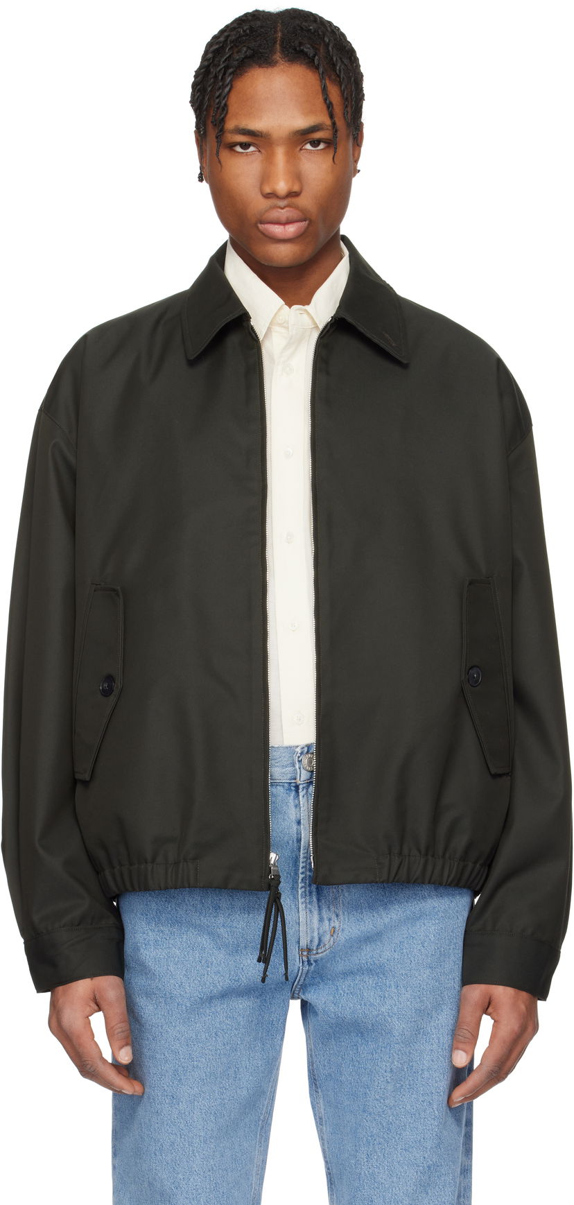 Bomberjakke AGOLDE AGOLDE Torres Cropped Twill Jacket Grøn | A4036-1775