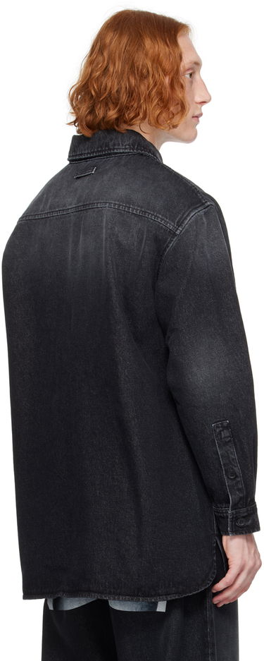 Skjorte Jean Paul Gaultier Jean Paul Gaultier 'The Body Marinière' Print Denim Shirt Sort | 24/30-F-CH063I-D016-060100, 2