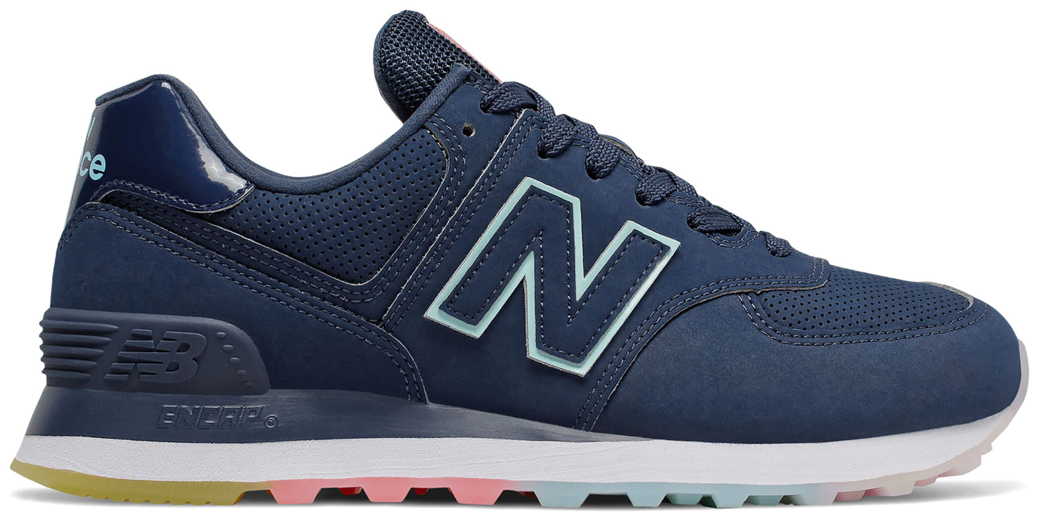Sneakers og sko New Balance 574 Outer Glow Natural Indigo Bali Mørkeblå | WL574SON, 0