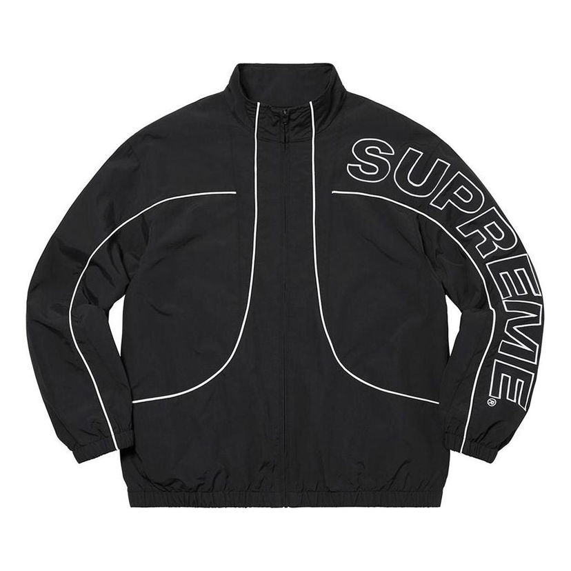 Vindjakke Supreme Piping Track Jacket Sort | SUP-FW20-041