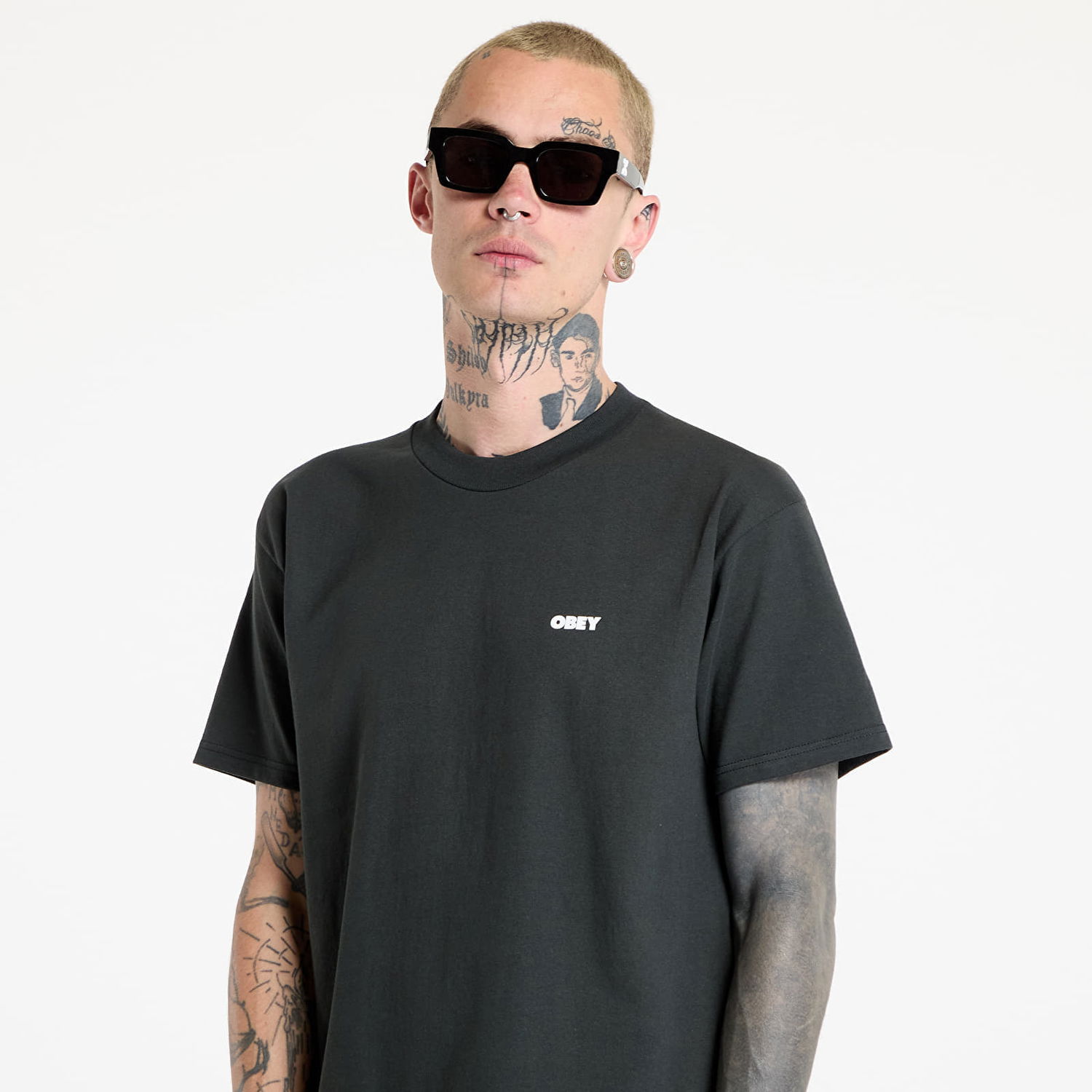 T-shirt OBEY OBEY Visual Studies T-Shirt Sort | 165264136, 1