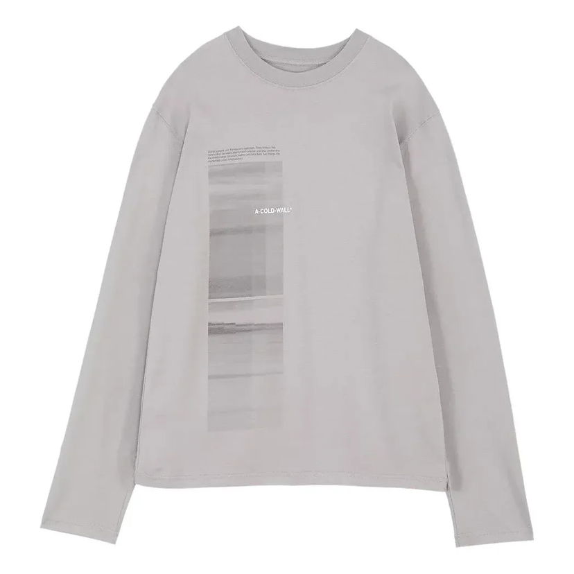 T-shirt A-COLD-WALL* Diffusion Graphic Long Shirt Grå | ACWMTS087-MIDGRE