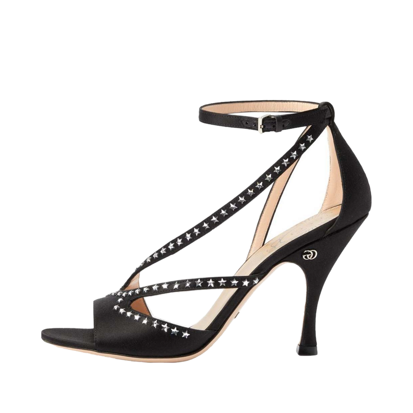 Sneakers og sko Gucci Star-embellished GG (95mm) Sandals Black (Women's) Sort | 723432 KND90 1000