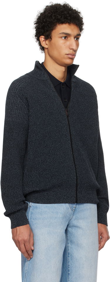 Sweater BOSS Zip Sweater Mørkeblå | 50531511, 1
