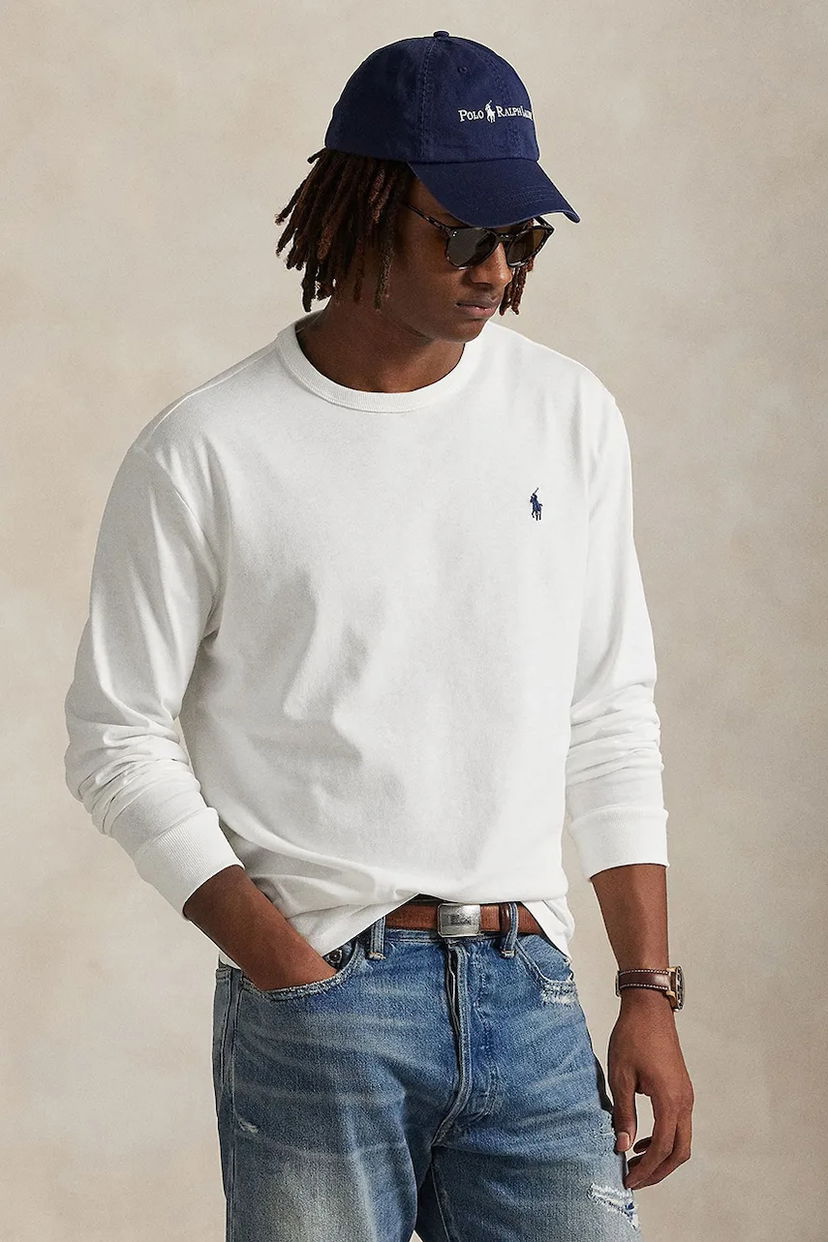 T-shirt Polo by Ralph Lauren Polo Ralph Lauren Long Sleeve T-Shirt Hvid | 710970697