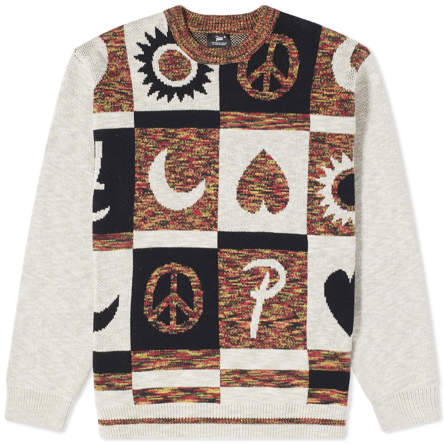 Sweater Patta Jacquard Crayon Knit Brun | POC-AW23-CY-JQRD-KLS-001, 0