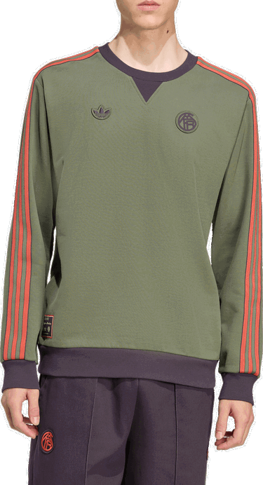 Sweatshirt adidas Originals FC Bayern Munich Icon Sweatshirt Grøn | jm9428, 1