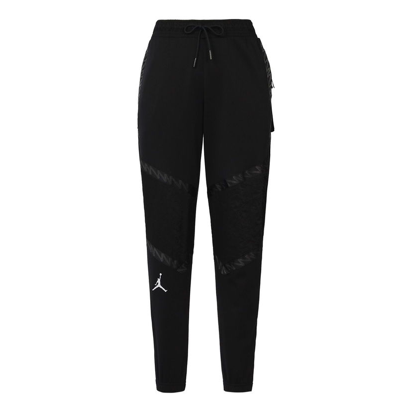 Joggingbukser Jordan Jordan Dri-FIT Zion Big Pocket Patchwork Print Knit Pants Sort | DH0585-011