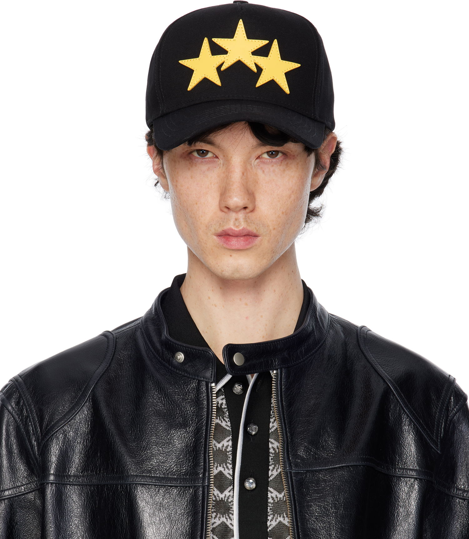 Kasket AMIRI Amiri 3 Star Canvas Cap Sort | AMHACP1051, 0