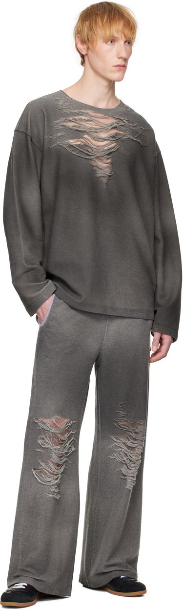Sweater Diesel Diesel S-Ruben Distressed Sweatshirt Grå | A18216-0PLAI-9AW, 3
