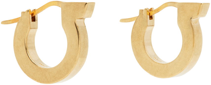 Øreringe FERRAGAMO Brass Hoop Earrings Metalisk | 760724 - 770843, 1