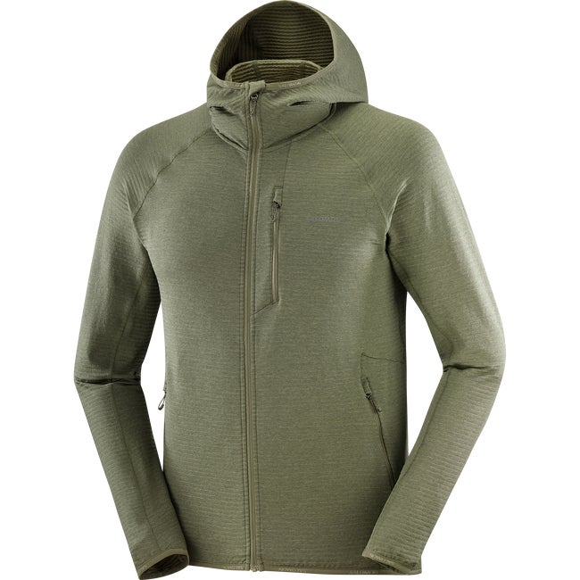 Sweatshirt Salomon Lightwarm Essential Hoodie Grøn | LC2645400, 1