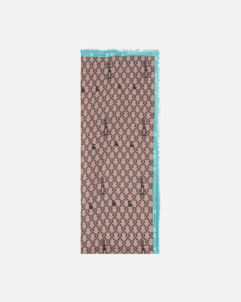 Tørklæde Off-White Monogram Maxi Scarf Beige Beige | OMMA028S22FAB001 6210