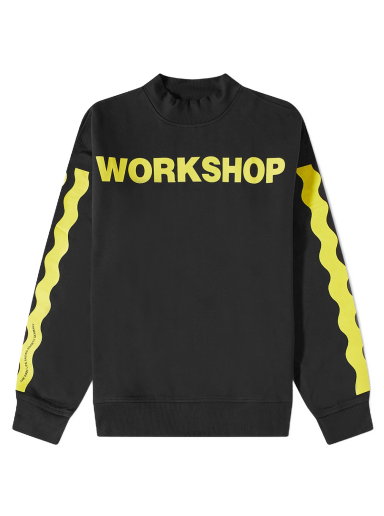 Sweatshirt 032C Workshop Mock Neck Sweatshirt Sort | FW22-C-2020
