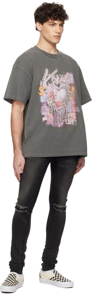 T-shirt Ksubi Ksubi Sketch Ekcess Graphic T-Shirt Grå | MPS25TE001, 3