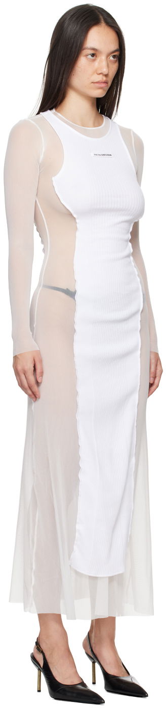 Kjole Jean Paul Gaultier Gaultier 'The Long Petit Grand' Maxi Dress Hvid | 24/30-F-RO191B-T001-0101, 1