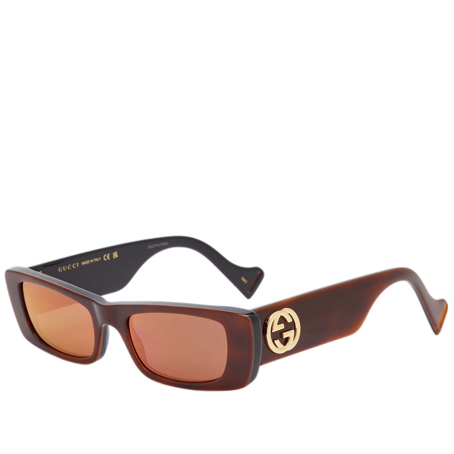 Solbriller Gucci Eyewear GG0516S Sunglasses Havana/Red Sort | 30007776015, 0