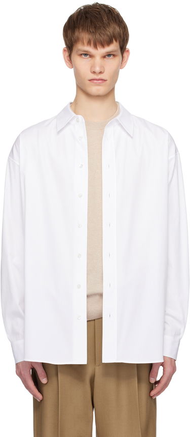 Skjorte The Row Classic Fit Shirt Hvid | 636-W2068, 0