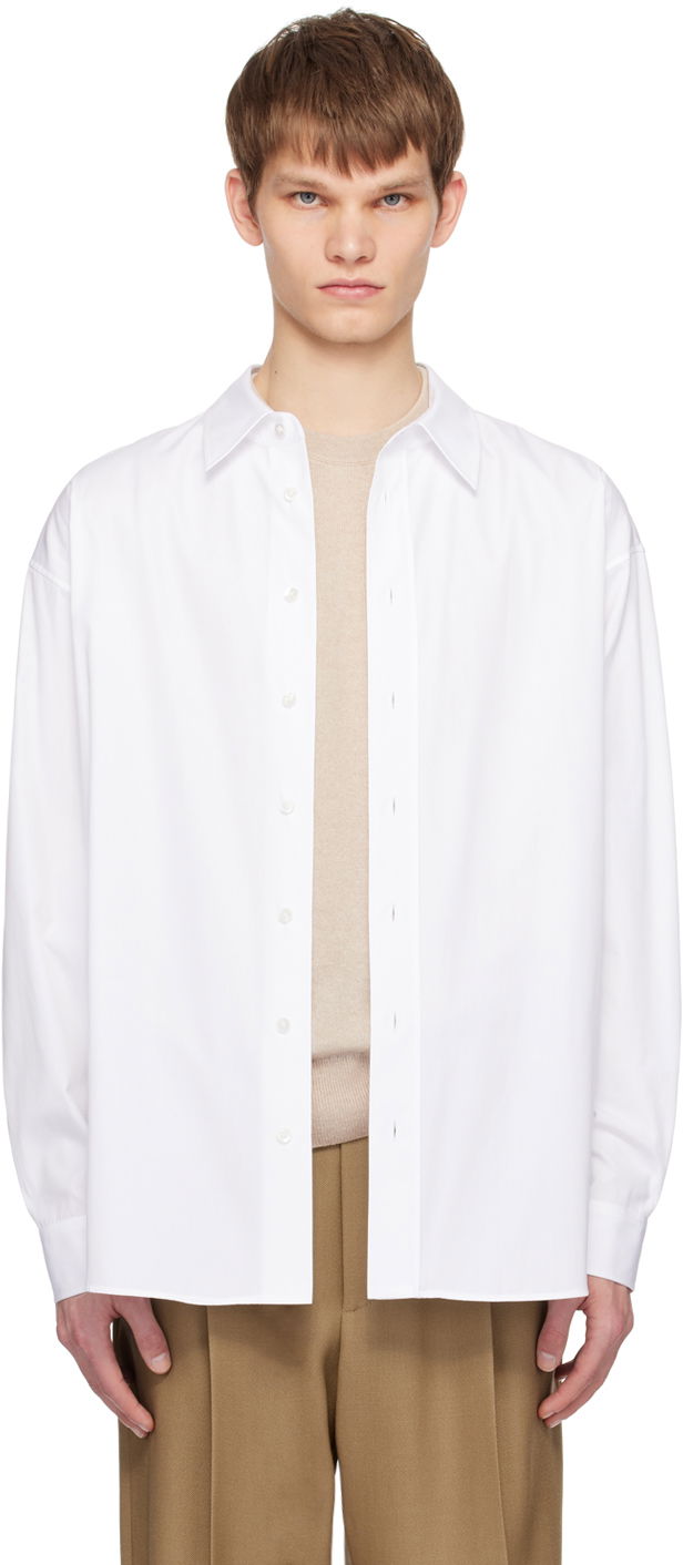 Skjorte The Row Classic Fit Shirt Hvid | 636-W2068