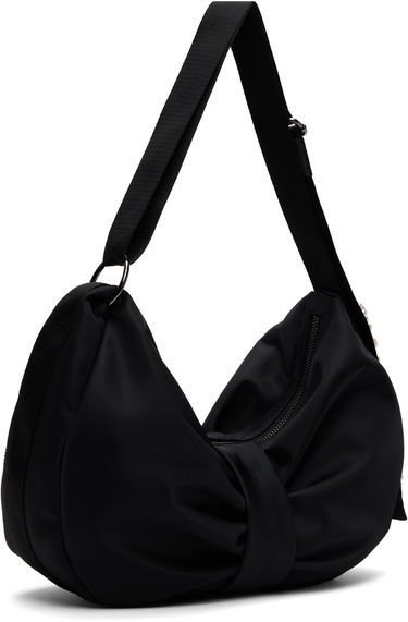 Skuldertaske Simone Rocha Simone Rocha Pearl-Embellished Sling Bow Bag Sort | BAG199B 0761, 2