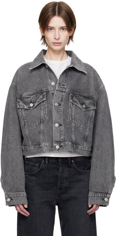 Jakke AGOLDE AGOLDE Palmer Cropped Denim Jacket Grå | A5047-1346, 0