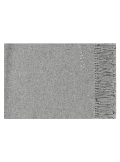 Tørklæde A.P.C. Ambroise Embroidered Scarf Grå | WOAFE-M15171-PLA