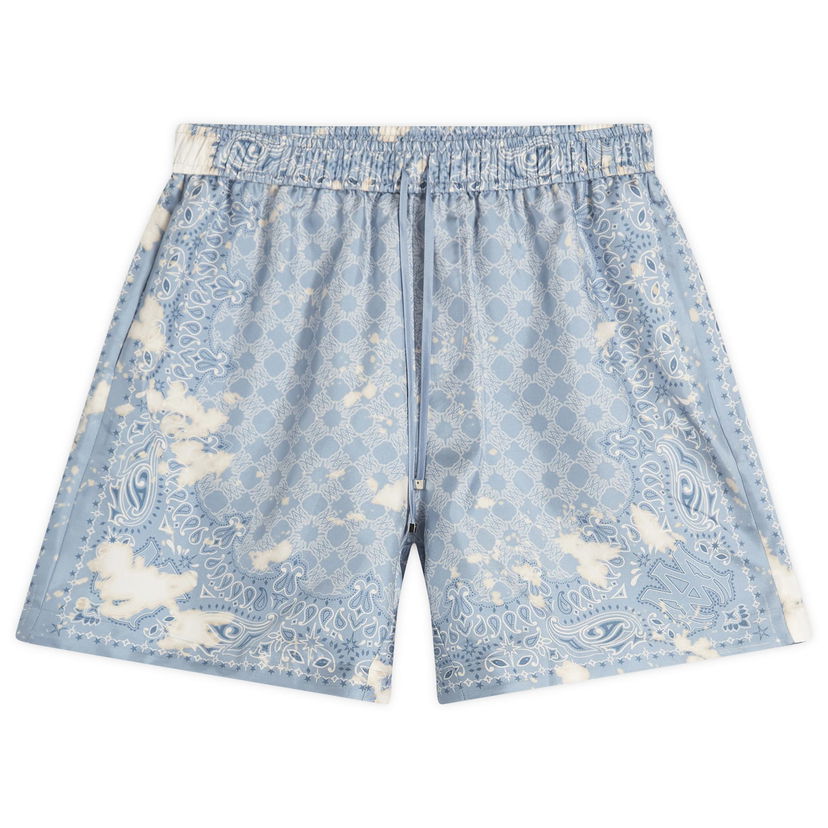 Shorts AMIRI Amiri Bleach Bandana Shorts, Size Large Blå | AMSHCA1106-AshleyBlue