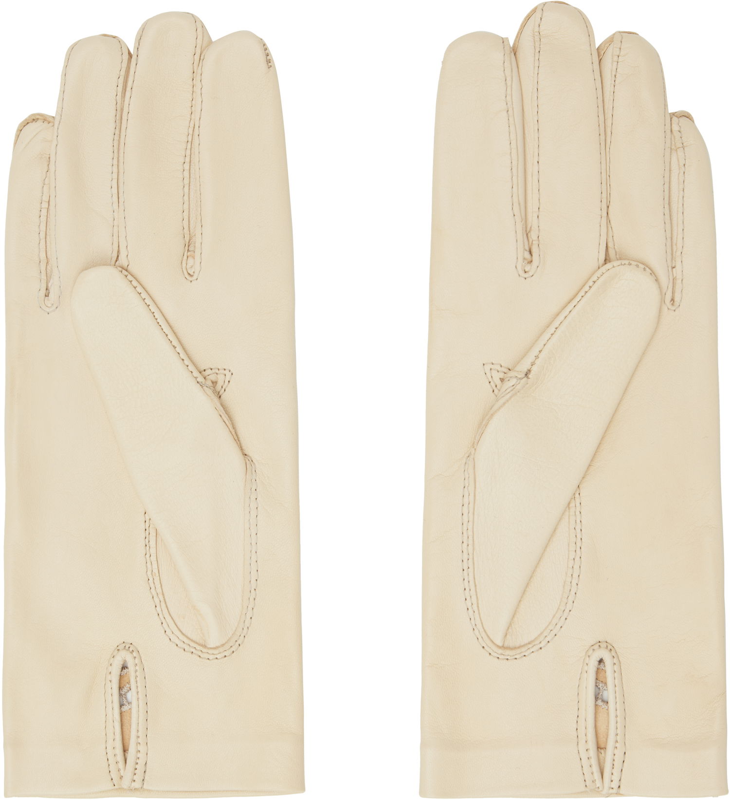Handsker Valentino Valentino Garavani VLogo Signature Nappa Leather Gloves Beige | 6W2GD00DIQL, 1