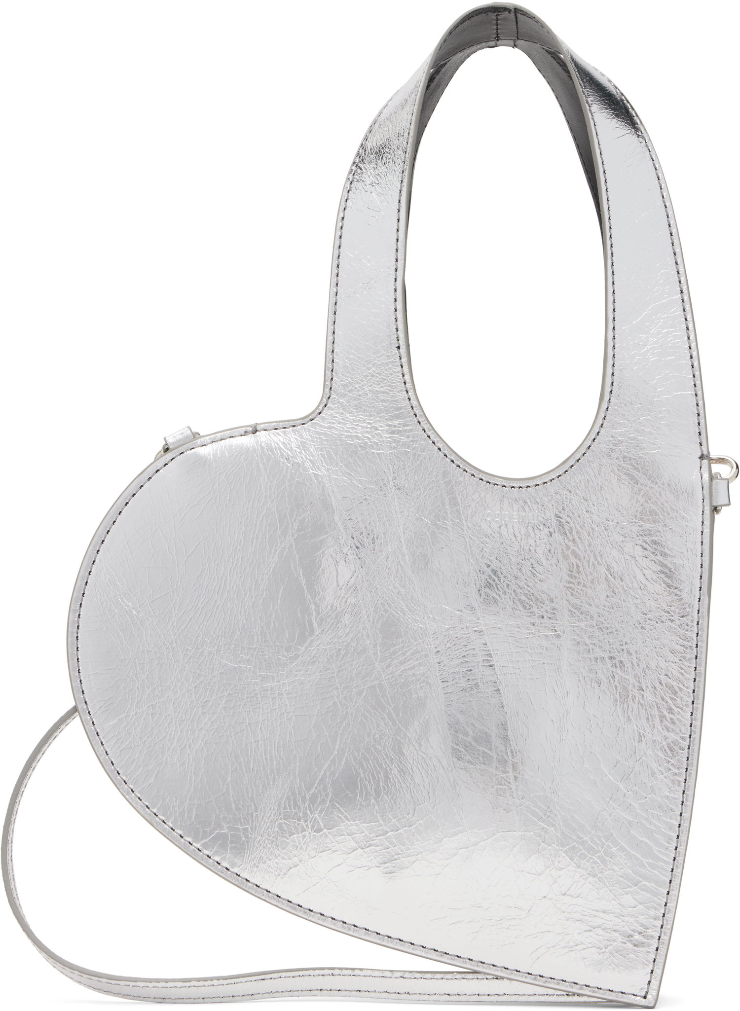 Mulepose Coperni Coperni Mini Heart Tote Bag Metalisk | COPBA93F6051, 0