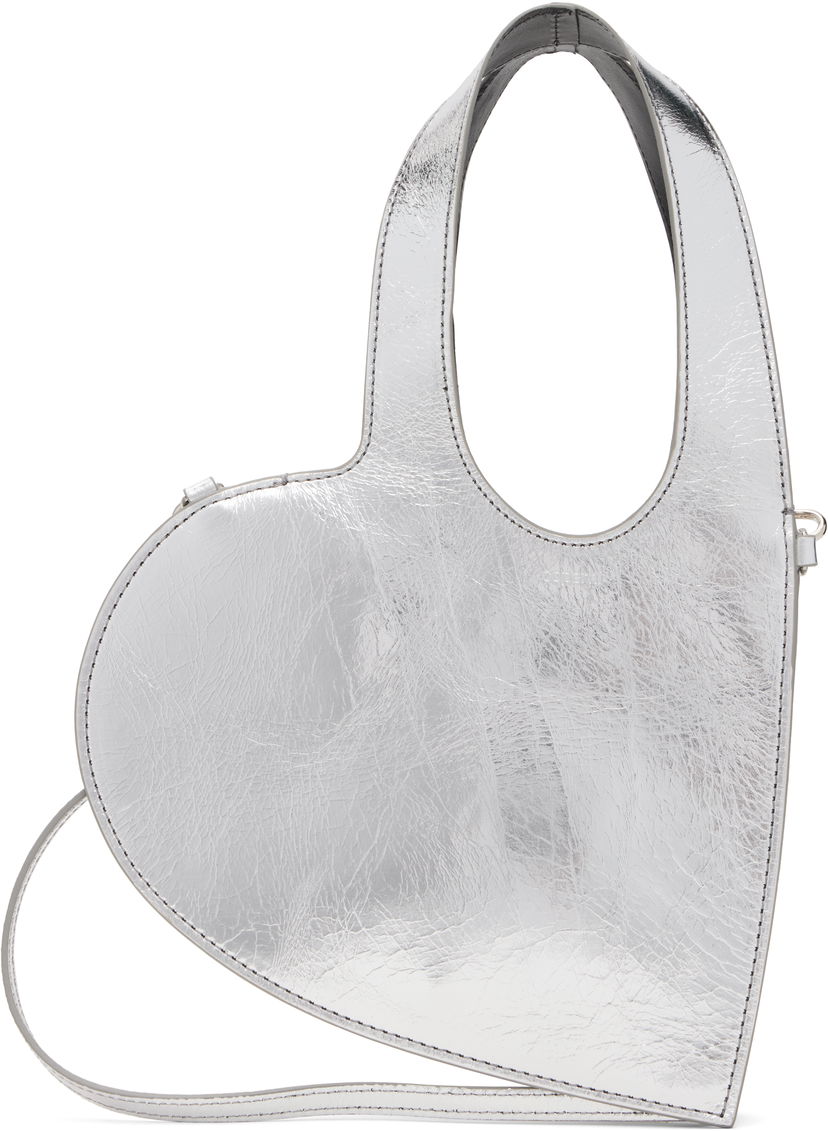Mulepose Coperni Coperni Mini Heart Tote Bag Metalisk | COPBA93F6051
